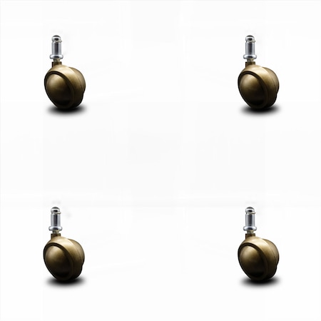 Service Caster 2 Inch Windsor Antique Ball Caster - 7/16 Inch Grip Ring Stem - SCC, 4PK SCC-GR01S20-DCS-WA-71678-4